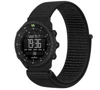 GIOPUEY Nylon Correas Compatible con Suunto Core 2, Transpirable Sport Correa Loop Deportiva de Nylon Trenzado, Mujer Hombres - Black