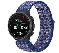 GIOPUEY Nylon Correas Compatible con SUUNTO Nautic S, Transpirable Sport Correa Loop Deportiva de Nylon Trenzado, Mujer Hombres - Blue