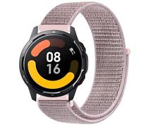 GIOPUEY Nylon Correas Compatible con Xiaomi Watch S1 Active, 22mm Transpirable Sport Correa Loop Deportiva de Nylon Trenzado, Mujer Hombres - Pink