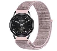 GIOPUEY Nylon Correas Compatible con Xiaomi Watch S3, 22mm Transpirable Sport Correa Loop Deportiva de Nylon Trenzado, Mujer Hombres - Pink