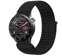 GIOPUEY Nylon Correas Compatible con Xiaomi Watch S5 46mm, Transpirable Sport Correa Loop Deportiva de Nylon Trenzado, Mujer Hombres - Black