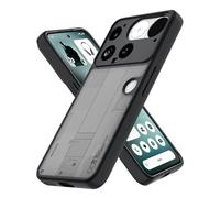 GIOPUEY para Nothing Phone 4a Pro Funda, Carcasa Dura de PC + TPU Suave, Funda Mate, Airbag Anticaídas, Sin Amarilleo - Black