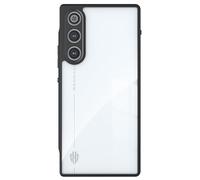 GIOPUEY para Nubia RedMagic 10 Air Funda, Carcasa Dura de PC + TPU Suave, Alta Transparencia, Funda Transparente, Airbag Anticaídas - Transparent