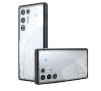 GIOPUEY para Nubia RedMagic 11 Air Funda, Carcasa Dura de PC + TPU Suave, Alta Transparencia, Funda Transparente, Airbag Anticaídas - Transparent
