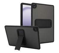 GIOPUEY para Samsung Tab A11 Plus Funda, con Soporte, Carcasa Dura de PC + TPU Suave, Funda Mate Case, Sin Amarilleo - Black