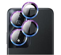 GIOPUEY [Protección Integral Protector de Lente de Cámara Compatible con Honor 90 Smart, [Doble Protección] Metal + Vidrio Templado, Protector de Cámara - Colorful