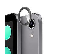 GIOPUEY [Protección Integral Protector de Lente de Cámara Compatible con iPad Air 5, [Doble Protección] Metal + Vidrio Templado, Protector de Cámara - Black