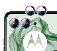 GIOPUEY [Protección Integral Protector de Lente de Cámara Compatible con Motorola RAZR 50 Ultra, [Doble Protección] Metal + Vidrio Templado, Protector de Cámara - Colorful