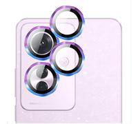GIOPUEY [Protección Integral Protector de Lente de Cámara Compatible con OPPO Reno 11 F/Reno11 F 5G, [Doble Protección] Metal + Vidrio Templado, Protector de Cámara - Colorful