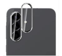 GIOPUEY [Protección Integral Protector de Lente de Cámara Compatible con Samsung Galaxy A56, [Doble Protección] Metal + Vidrio Templado, Protector de Cámara - Silver