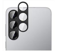 GIOPUEY [Protección Integral Protector de Lente de Cámara Compatible con Samsung Galaxy S25, [Doble Protección] Metal + Vidrio Templado, Protector de Cámara - Black