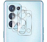 GIOPUEY Protector Cámara Compatible con OPPO Reno 6 Pro 5G, [2 Pack] 3D Vidrio Templado [Durezza 9H] [Resistente a Rayones], Protector de Lente de cámara para OPPO Reno 6 Pro 5G