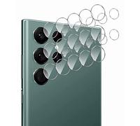 GIOPUEY Protector Cámara Compatible con Samsung Galaxy S22 Ultra, [5 Pack] 2.5D Vidrio Templado [9H Durezza] [No interfiere en el Tiro] Protector de Lente de cámara