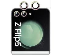 GIOPUEY Protector Cámara Compatible con Samsung Galaxy Z Flip 5, Samsung Galaxy Z Flip 5 Protector de Lente de Cámara, Diamante en Polvo Brillante, Brillante, Elegante, Fácil de Instalar - Colorful