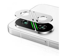 GIOPUEY Protector Cámara Compatible con Xiaomi Poco F7, [2 Pack] Protector Metálico de la Cámara [Resistente a Rayones] [No interfiere en el Tiro] - Silver