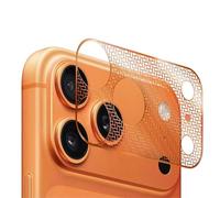 GIOPUEY Protector de Caméra para iPhone 17 Pro, Anti-Rayas, Placa de Caméra, Anti-Rayas, Material Metal Suave y Ligero - Orange 2 Pack