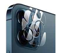 GIOPUEY Protector de Lente de Cámara Compatible con iPhone 15 Pro MAX, 4 Pack HD Vidrio Templado [Dureza Alta Grado 9H], Protector de cámara para iPhone 15 Pro