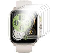 GIOPUEY Protector de Pantalla para Amazfit Cheetah Square, [6 Unidades] HD Transparente TPU Suave láminas Protectora con Capa Oleófoba - Transparente