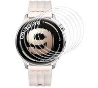 GIOPUEY Protector de Pantalla para OnePlus Watch Lite, [6 Unidades] HD Transparente TPU Suave láminas Protectora con Capa Oleófoba - Transparente
