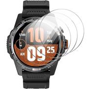 GIOPUEY Protector de Pantalla para TicWatch Atlas, [4 Unidades] HD Vidrio Templado láminas Protectora [Cobertura Completa] con Capa Oleófoba - Transparente