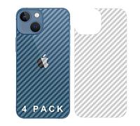 GIOPUEY Protector Trasero Compatible con iPhone 13 Mini, [4 Piezas] 0.1mm Suave Ultrafina Back Protector Flim [Antideslizante] [Huella Digital Anti] [Prevención de Arañazos]