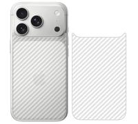 GIOPUEY Protector Trasero Compatible con iPhone 17 Pro, [4 Piezas] 0.1mm Suave Ultrafina Back Protector Flim [Antideslizante] [Huella Digital Anti]