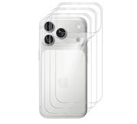 GIOPUEY Protector Trasero Compatible con iPhone 17 Pro, TPU Suave Delgado iPhone 17 Pro Protector de Pantalla Trasera - Clear 3 Pack