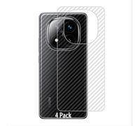 GIOPUEY Protector Trasero Compatible con Redmi Note 14 Pro Plus, [4 Piezas] 0.1mm Suave Ultrafina Back Protector Flim [Antideslizante] [Huella Digital Anti]