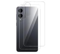 GIOPUEY Protector Trasero Compatible con Samsung Galaxy S25 Edge, 3 Piezas Vidrio Templado Protector de Pantalla Trasera, Alta Transparencia, Resistente a Los Arañazos - Transparent