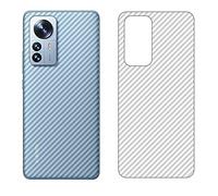 GIOPUEY Protector Trasero Compatible con Xiaomi 12/12S/12X, [4 Piezas] 0.1mm Suave Ultrafina Back Protector Flim [Antideslizante] [Huella Digital Anti] [Prevención de Arañazos]