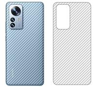 GIOPUEY Protector Trasero Compatible con Xiaomi 12 Pro/12S Pro, [4 Piezas] 0.1mm Suave Ultrafina Back Protector Flim [Antideslizante] [Huella Digital Anti] [Prevención de Arañazos]