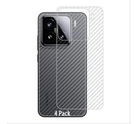 GIOPUEY Protector Trasero Compatible con Xiaomi 15, [4 Piezas] 0.1mm Suave Ultrafina Back Protector Flim [Antideslizante] [Huella Digital Anti]