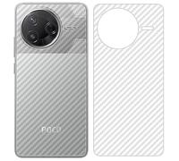 GIOPUEY Protector Trasero Compatible con Xiaomi Poco F7 Pro, [4 Piezas] 0.1mm Suave Ultrafina Back Protector Flim [Antideslizante] [Huella Digital Anti]