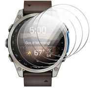 GIOPUEY Screen Protector for Garmin D2 Mach 2 47mm, [4 Packs] Tempered Glass Screen Protective Film, [Anti-Bubble] [Wear-Resistant] - Transparent