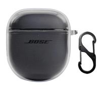 GIOPUEY Transparente Funda Compatible con Bose QuietComfort Earbuds II/Ultra 2023, Ultradelgado TPU Case Cover, Anti-caída, Portátil - Transparente