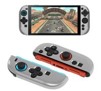 GIOPUEY Transparente Funda Compatible con Nintendo Switch 2 Joy-con Controller, Ultradelgado TPU Case Cover, Anti-caída, Portátil - Transparente