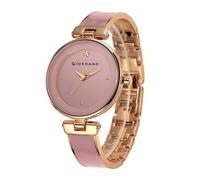 Giordano Reloj analógico de diseño para mujer, esfera redonda brillante y correa de acero inoxidable estilo pulsera