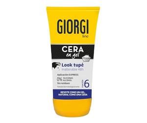 Giorgi Line - Cera en Gel Look Tupé para un Tupé con Volumen, Textura y Movimiento, Acabado Natural, Flexible y Duradero, Fijación 6 - 145 ml