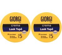 Giorgi Line - Crema Look Tupé para un Tupé con Volumen, Textura y Movimiento, Acabado Natural, Flexible y Duradero, Fijación 5 Xtrema - 125 ml (Paquete de 2)