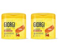 Giorgi Line - Gel Ligero Recogidos Perfectos 400 ml - Acabado Pulido con Aceite de Argán - Hidratación y Fijación Flexible - 0% Alcohol y Siliconas - Sin Residuos y Sin Apelmazar (Paquete de 2)