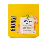 Giorgi Line - Mascarilla Nutritiva para Rizos Método Curly Paso 2-350 ml | Nutre en profundidad los bucles secos con proteínas vegetales y aguacate, devolviéndoles suavidad y elasticidad