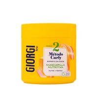 GIORGI Line - Mascarilla Nutritiva, Método Curly, Rizos Espectaculares, 0% Alcohol, 0% Siliconas, 0% Sulfatos, Con Proteínas Vegetales y Aguacate - 350 ml