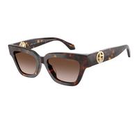 Giorgio Armani Donna AR8246U 587913 Occhiali da sole Acetato Tartaruga Marrone Cat Eye Normale Sfumato