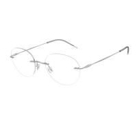 Giorgio Armani Hombre AR5147 3045 Monturas ópticas Metal Plata Transparente Pantos Normal