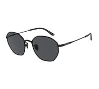 Giorgio Armani Hombre AR6150 300187 Gafas de sol Metal Negro Gris Cuadrada Normal