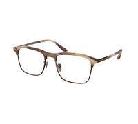 Giorgio Armani Hombre AR7262 6065 Monturas ópticas Acetato Marrón Transparente Cuadrada Normal