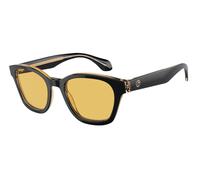 Giorgio Armani Hombre AR8207 608485 Gafas de sol Acetato Negro Amarillo Pantos Normal