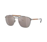 Giorgio Armani Hombre Sunglass AR6149 - Color del Marco: Gunmetal Mate, Color de la Lente: Transparente espejo titanio auténtico