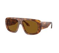 Giorgio Armani Hombre Sunglass AR8183 - Color del Marco: Habana Rojo, Color de la Lente: Marrón