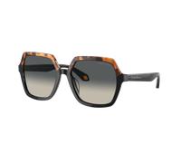 Giorgio Armani Mujer Sunglass AR8193U - Color del Marco: Amarillo y Havana / Negro, Color de la Lente: Gris Degradado